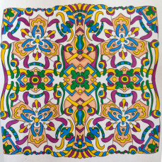 Colored by Alison Ferries - from Wow (Angie's Extreme Coloring Books Volume 1)