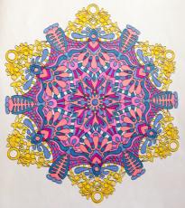 Colored by Alison Ferries - from Wow (Angie's Extreme Coloring Books Volume 1)