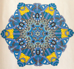 Colored by Alison Ferries - from Wow (Angie's Extreme Coloring Books Volume 1)