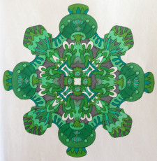 Colored by Alison Ferries - from Wow (Angie's Extreme Coloring Books Volume 1)