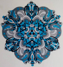 Colored by Annette DeJong - from Cool (Angie's Extreme Coloring Books Volume 2)