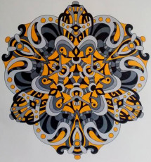 Colored by Annette DeJong - from Cool (Angie's Extreme Coloring Books Volume 2)