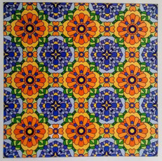 Colored by Annette DeJong - from Flowers (Angie's Patterns Volume 8)