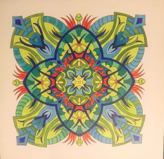 Colored by Deborah Powell - from Cool (Angie's Extreme Coloring Books Volume 2