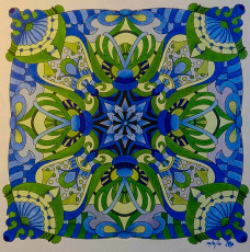 Colored by Deborah Powell - from Cool (Angie's Extreme Coloring Books Volume 2)