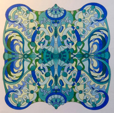 Colored by Deborah Powell - from Cool (Angie's Extreme Coloring Books Volume 2)