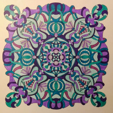Colored by Deborah Powell - from Cool (Angie's Extreme Coloring Books Volume 2)