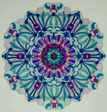 Colored by Deborah Powell - from Cool (Angie's Extreme Coloring Books Volume 2)