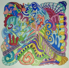 Colored by Deborah Powell - from Cool (Angie's Extreme Coloring Books Volume 2)