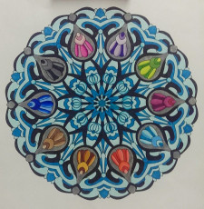 Colored by Deborah Powell - from Cool (Angie's Extreme Coloring Books Volume 2)