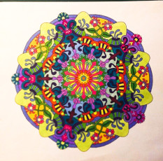 Colored by Deborah Powell - from Wow (Angie's Extreme Coloring Books Volume 1)