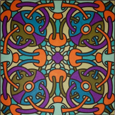 Colored by Judy Sarmiento - from Bling (For Crayons And Wide Tipped Markers)