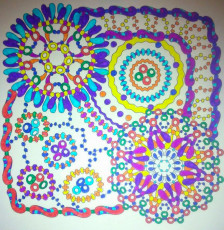 Colored by Kate Bodey - from Wow (Angie's Extreme Coloring Books Volume 1)