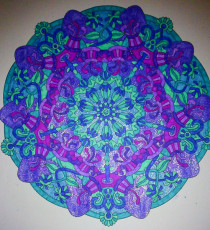 Colored by Kate Bodey - from Wow (Angie's Extreme Coloring Books Volume 1)