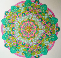 Colored by Kerstin F Aus Z - from Wow (Angie's Extreme Coloring Books Volume 1)