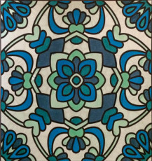 Colored by Laurie Catlin - from Flowers (For Crayons And Wide Tipped Markers)