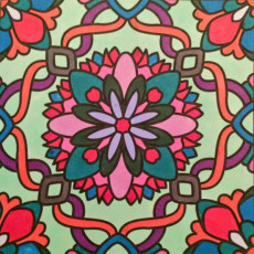 Colored by Laurie Catlin - from More Flowers (For Crayons And Wide Tipped Markers)