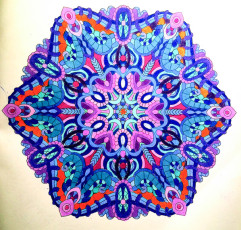 Colored by Lisa Tarlton Wilson - from Wow (Angie's Extreme Coloring Books Volume 1)