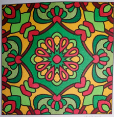 Colored by Melissa Adamek-Dean - from More Flowers (For Crayons And Wide Tipped Markers)