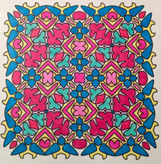 Colored by Melissa Evans - from Ink Doilies (Angie's Patterns Volume 1)