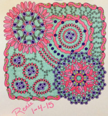 Colored by Renee Maas - from Wow (Angie's Extreme Coloring Books Volume 1)