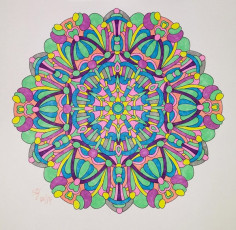 Colored by Shyla Jannusch - from Cool (Angie's Extreme Coloring Books Volume 2)
