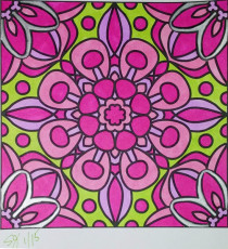 Colored by Shyla Jannusch - from Flowers (For Crayons And Wide Tipped Markers)