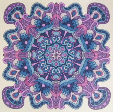 Colored by Stacey Walter - from Wow (Angie's Extreme Coloring Books Volume 1)