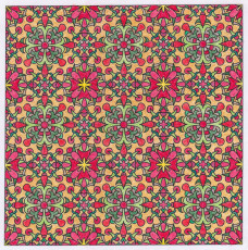Colored by Sue Cooper - from Flowers (Angie's Patterns Volume 8)