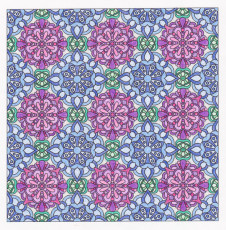 Colored by Sue Cooper - from Flowers (Angie's Patterns Volume 8)