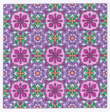 Colored by Sue Cooper - from Flowers (Angie's Patterns Volume 8)
