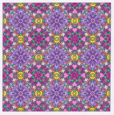 Colored by Sue Cooper - from Flowers (Angie's Patterns Volume 8)