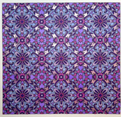 Colored by Amy Wilson-Fontenot - from Flowers (Angie's Patterns Volume 8), Peaceful Purple