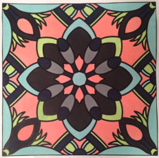 Colored by Amy Wilson-Fontenot - from More Flowers (For Crayons And Wide Tipped Markers)