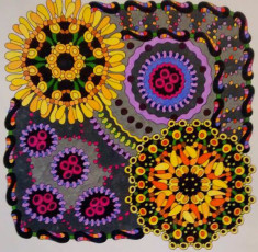 Colored by Annette DeJong - from Wow (Angie's Extreme Coloring Books Volume 1)