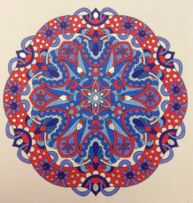 Colored by Cozette Morstein - from Cool (Angie's Extreme Coloring Books Volume 2)