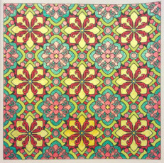 Colored by Cozette Morstein - from Flowers (Angie's Patterns Volume 8)