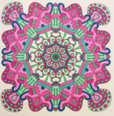 Colored by Cozette Morstein - from Wow (Angie's Extreme Coloring Books Volume 1)