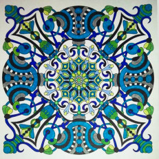 Colored by Deborah Powell - from Cool (Angie's Extreme Coloring Books Volume 2)