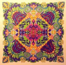 Colored by Deborah Powell - from Cool (Angie's Extreme Coloring Books Volume 2)