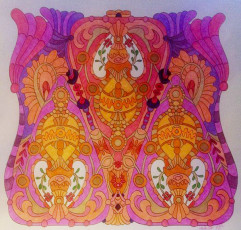 Colored by Deborah Powell - from Wow (Angie's Extreme Coloring Books Volume 1)
