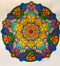 Colored by Kelley Branham - from Wow (Angie's Extreme Coloring Books Volume 1)