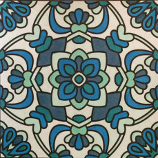 Colored by Laurie Catlin - from Flowers (For Crayons And Wide Tipped Markers)