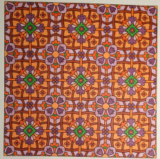 Colored by Melissa Adamek-Dean - from Flowers (Angie's Patterns Volume 8)