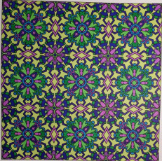 Colored by Melissa Adamek-Dean - from Flowers (Angie's Patterns Volume 8)
