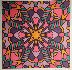 Colored by Melissa Adamek-Dean - from Flowers (Angie's Patterns Volume 8)