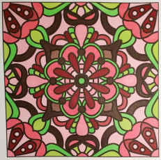 Colored by Melissa Adamek-Dean - from Flowers (For Crayons And Wide Tipped Markers)