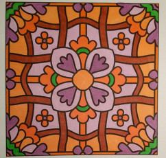 Colored by Melissa Adamek-Dean - from More Flowers (For Crayons And Wide Tipped Markers)