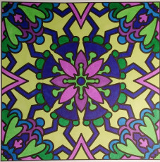 Colored by Melissa Adamek-Dean - from More Flowers (For Crayons And Wide Tipped Markers)