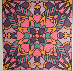 Colored by Melissa Adamek-Dean - from More Flowers (For Crayons And Wide Tipped Markers)
